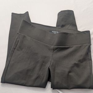 Torrid Cropped Ponte Leggings - Olive Green